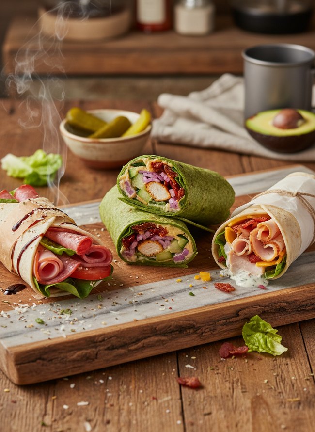 No-Cook Deli Wraps
