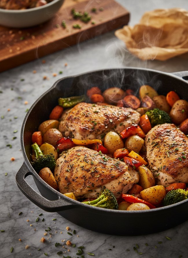 Campfire Chicken Veggie Roast