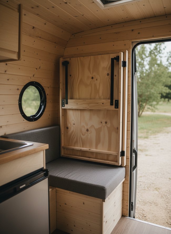 Fold-Down Murphy Style Bunk