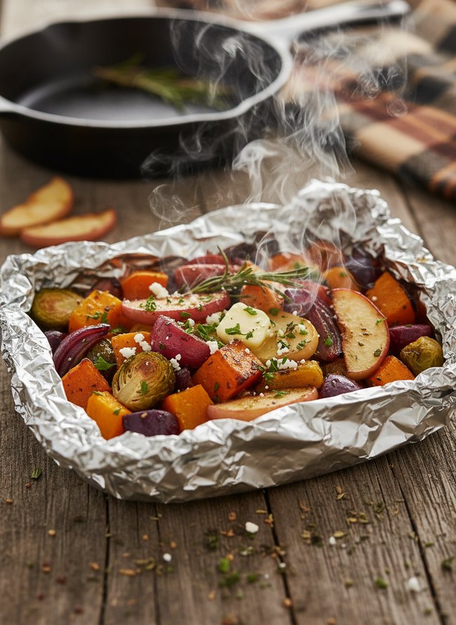 Foil Packet Harvest Veggies