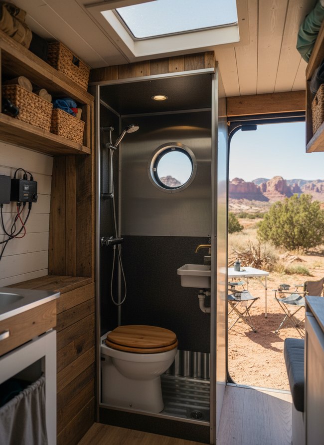 Compact Wet Bath Design