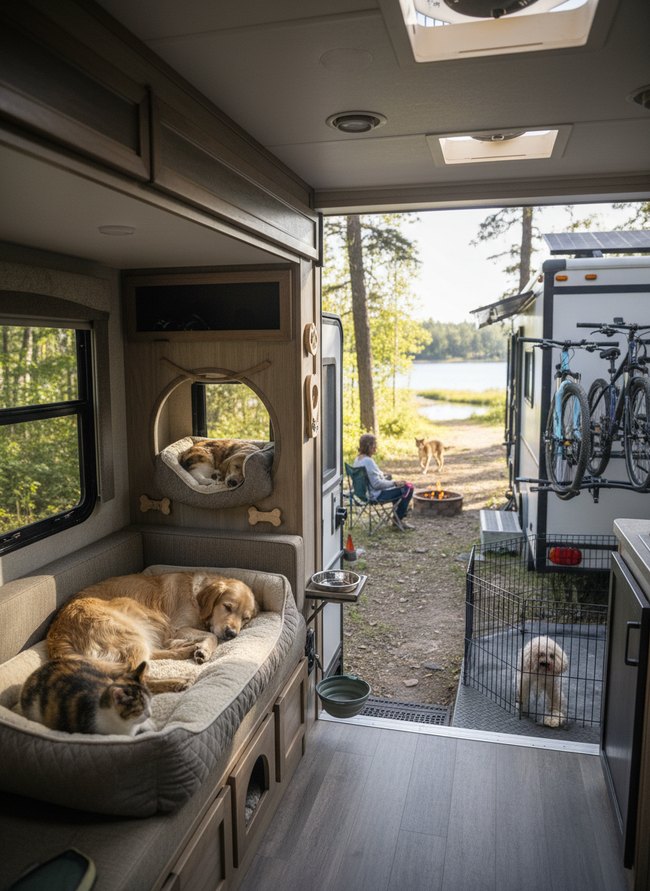 Built-In Pet Comfort Beds