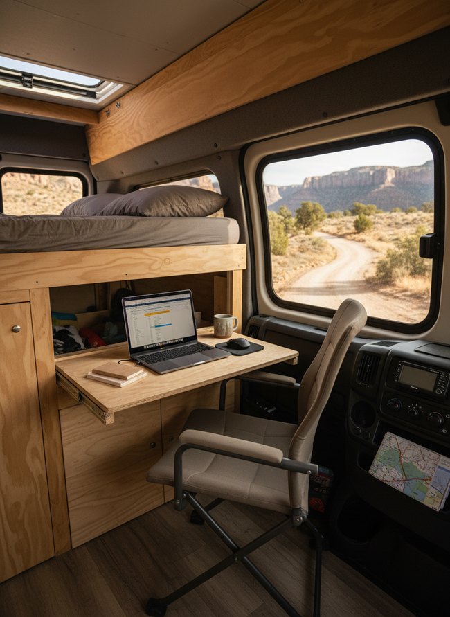 Under-Bed Slide-Out Office