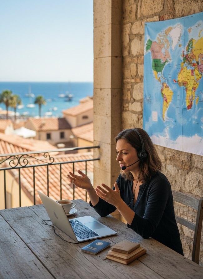 Traveling Online Educator