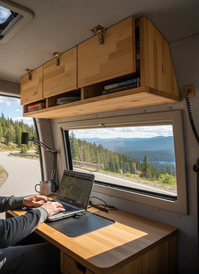 Overhead Storage Workspace