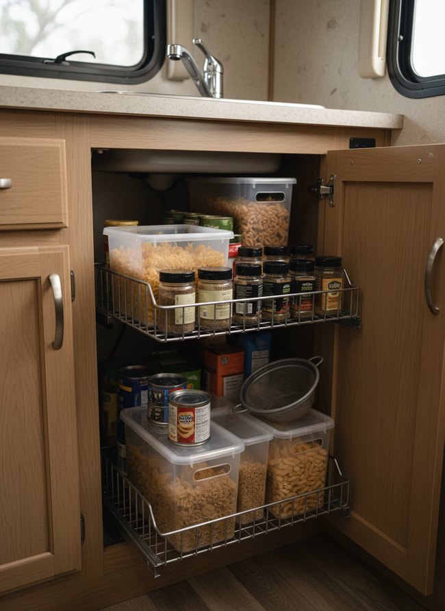 Under-Sink Sliding Rack