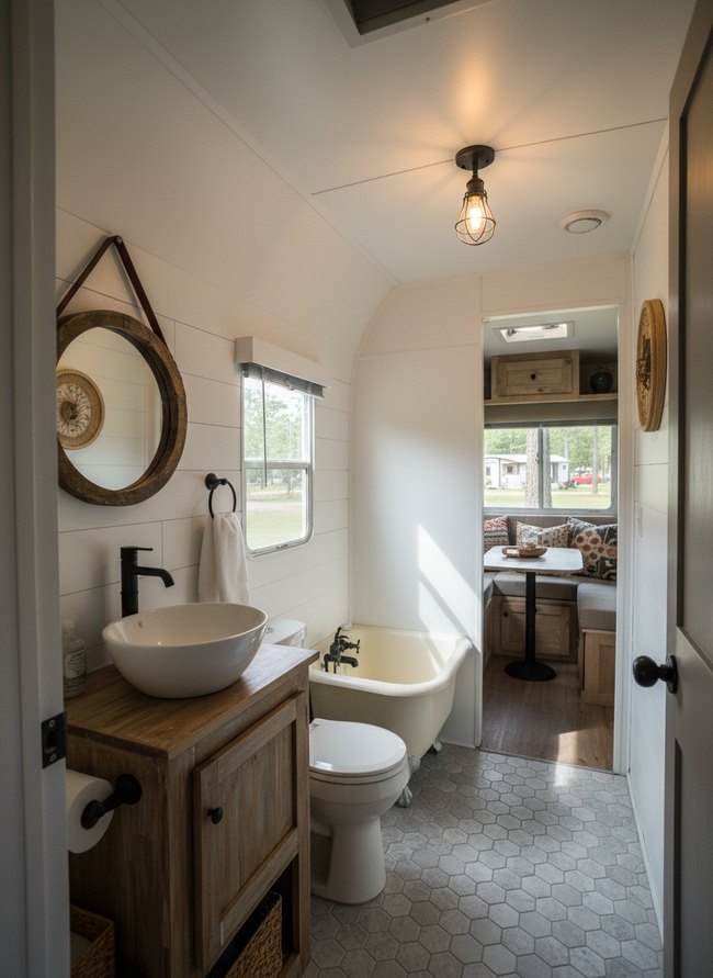 Farmhouse Flair Bathroom Remodel