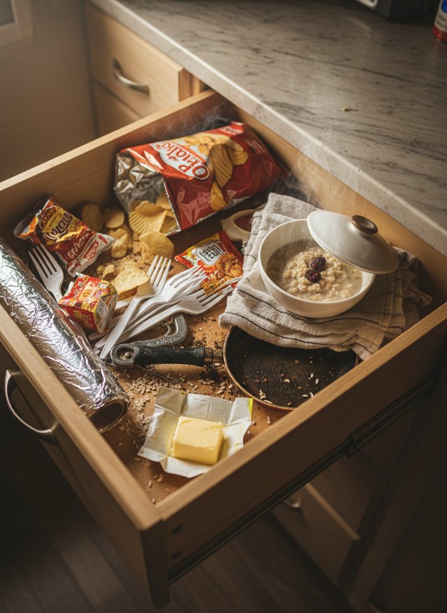 Inefficient Drawer Organization