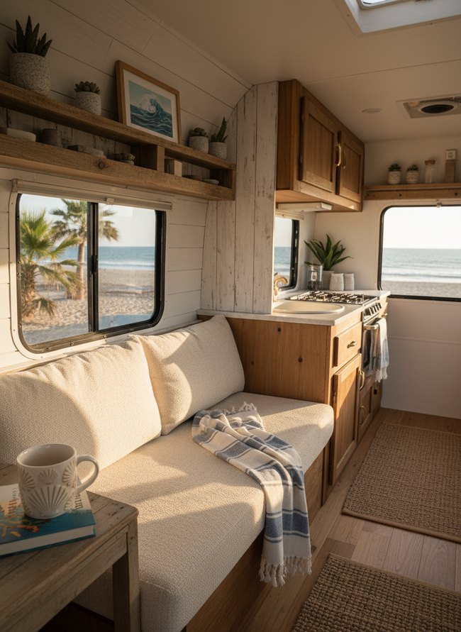 Coastal Beachy Camper Vibe