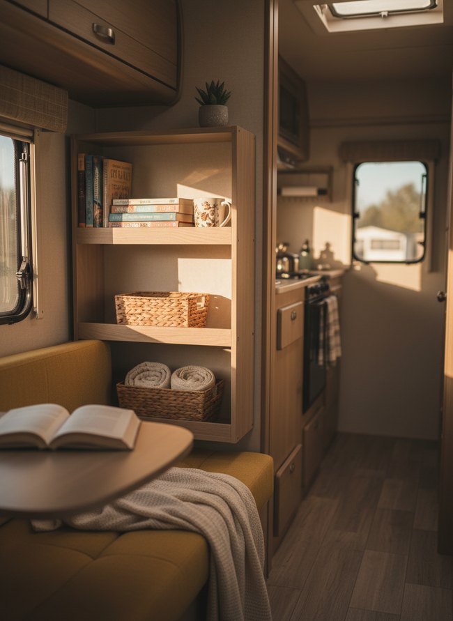 Space Saving RV Shelving
