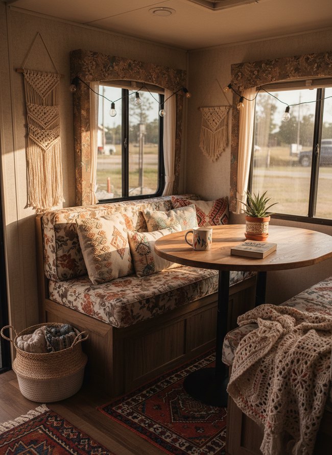 Textured Global RV Dinette