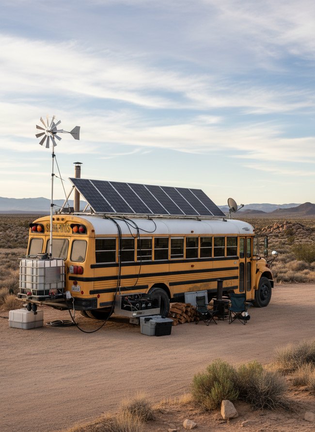 Custom Skoolie Dwelling