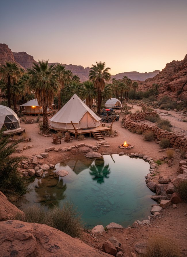 Desert Oasis Glamping Spot