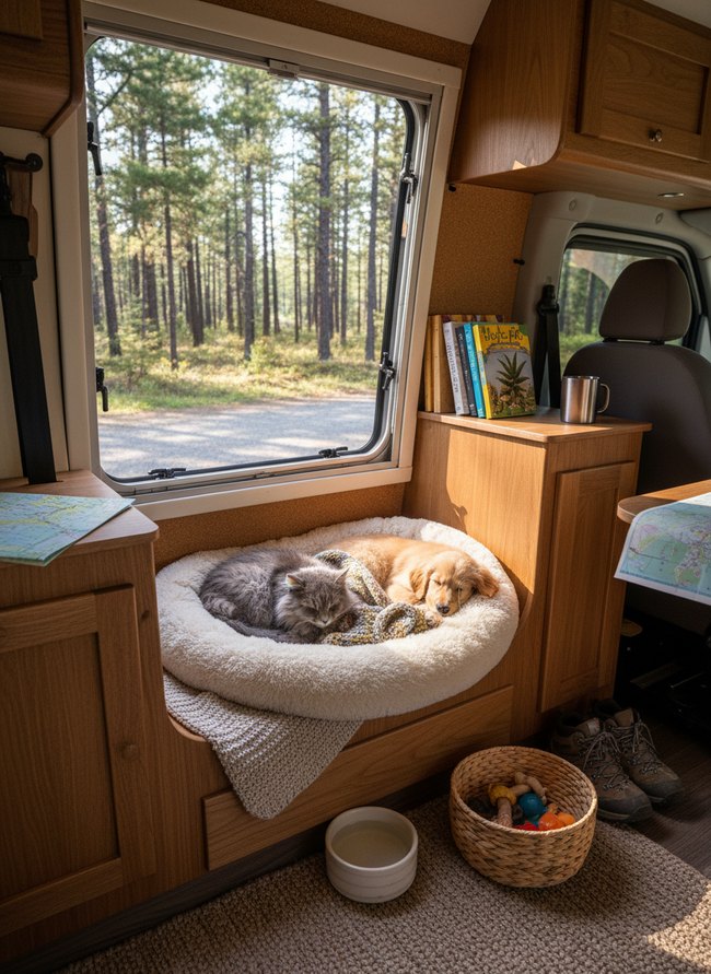 Integrated Pet Sleeping Nook