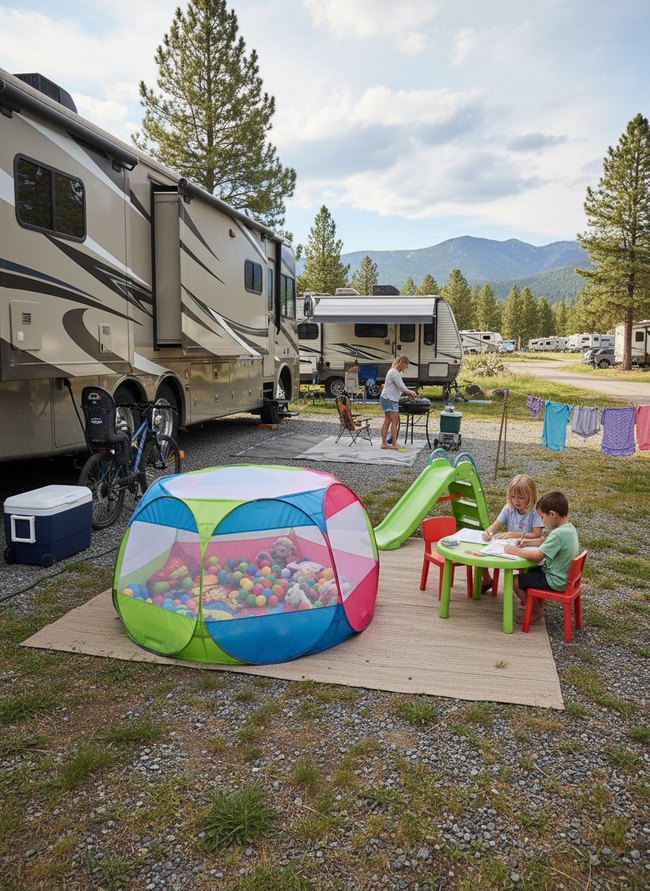 Outdoor RV Kid Zone