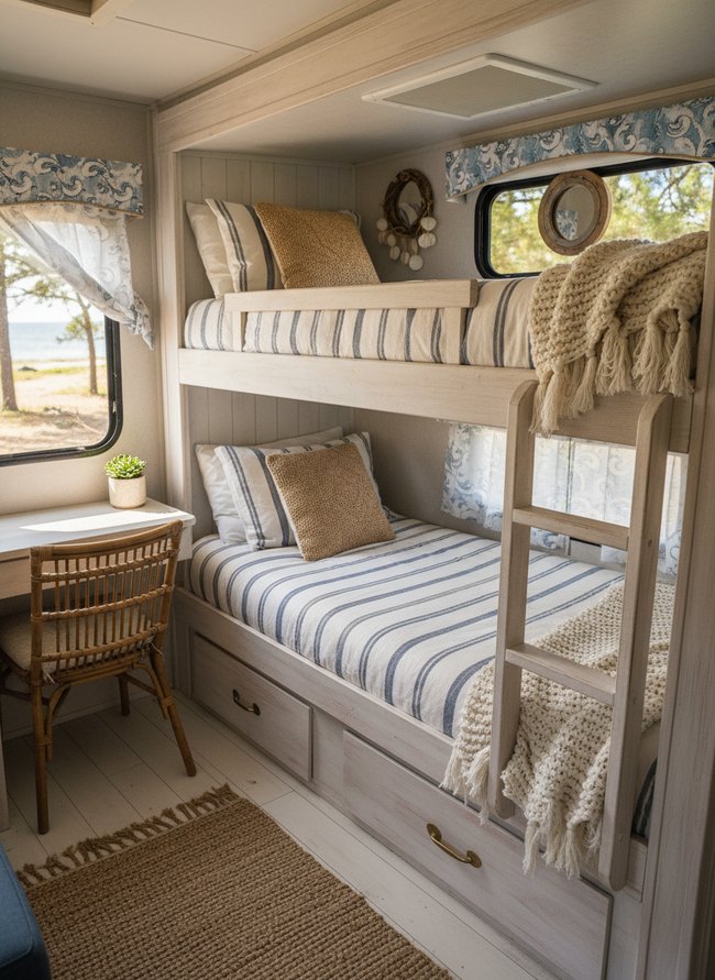 Coastal Chic Bunk Transformation
