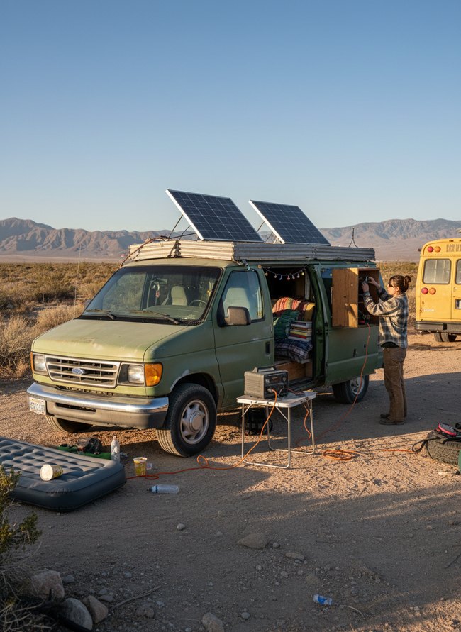 DIY Solar Powered Camper