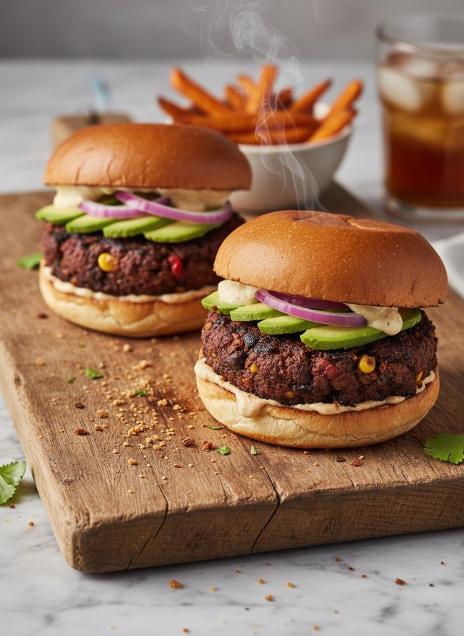 Hearty Black Bean Burgers