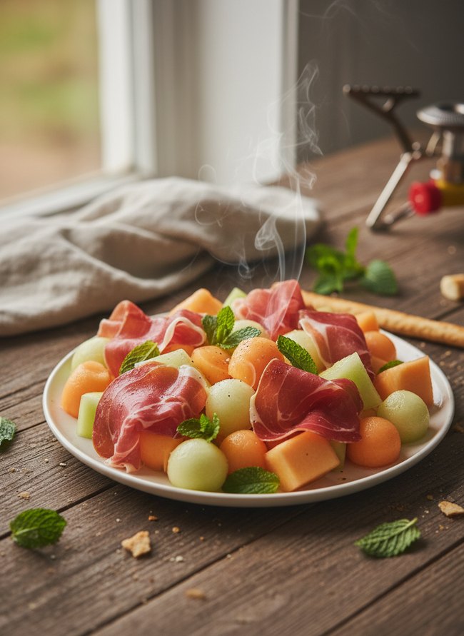 Prosciutto Melon Mint Delight