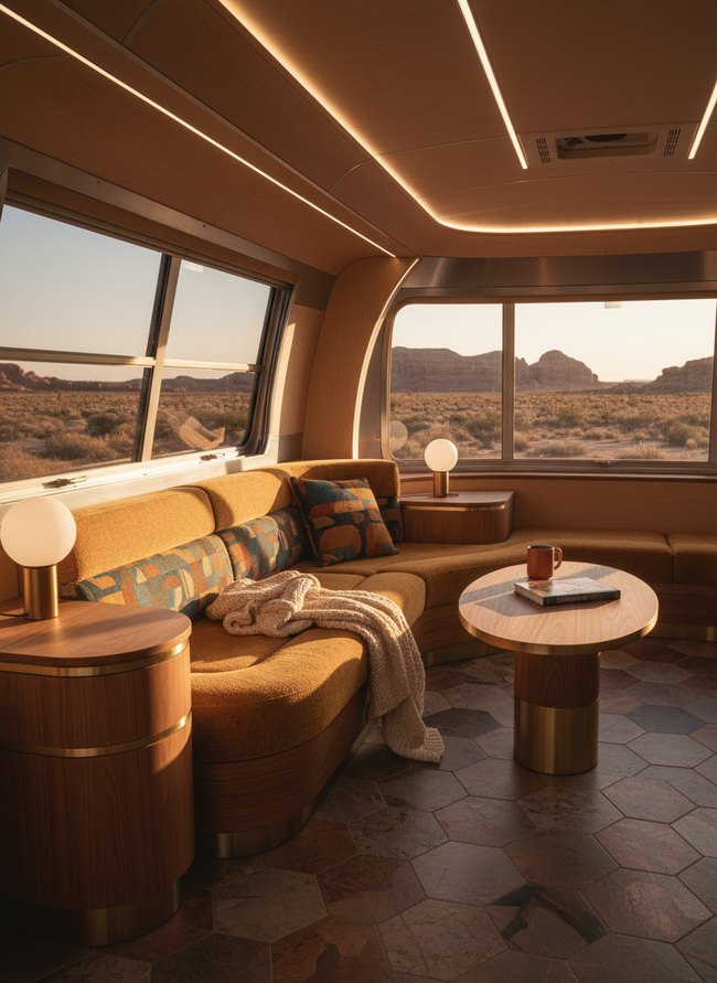 Retro Futurism RV Lounge