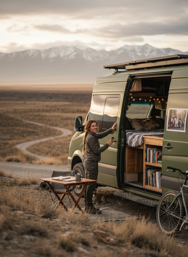 Serene Off-Grid Van Life