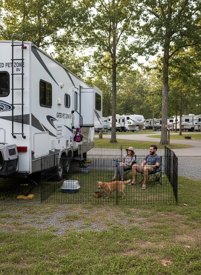 Gated Pet Zone RV