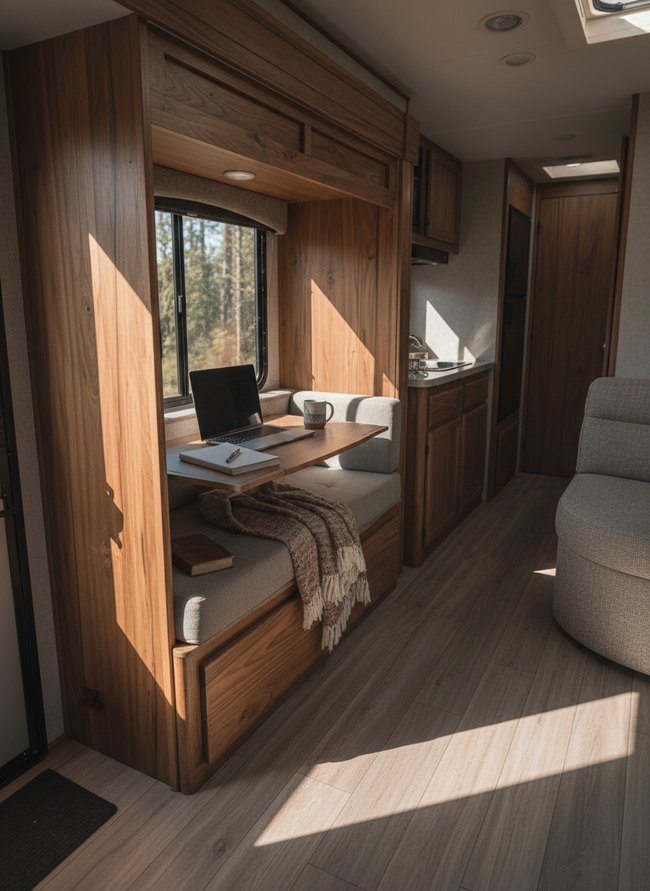 Slide-Out Compartment Workspace