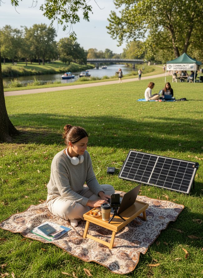 Riverside Park Working Nook