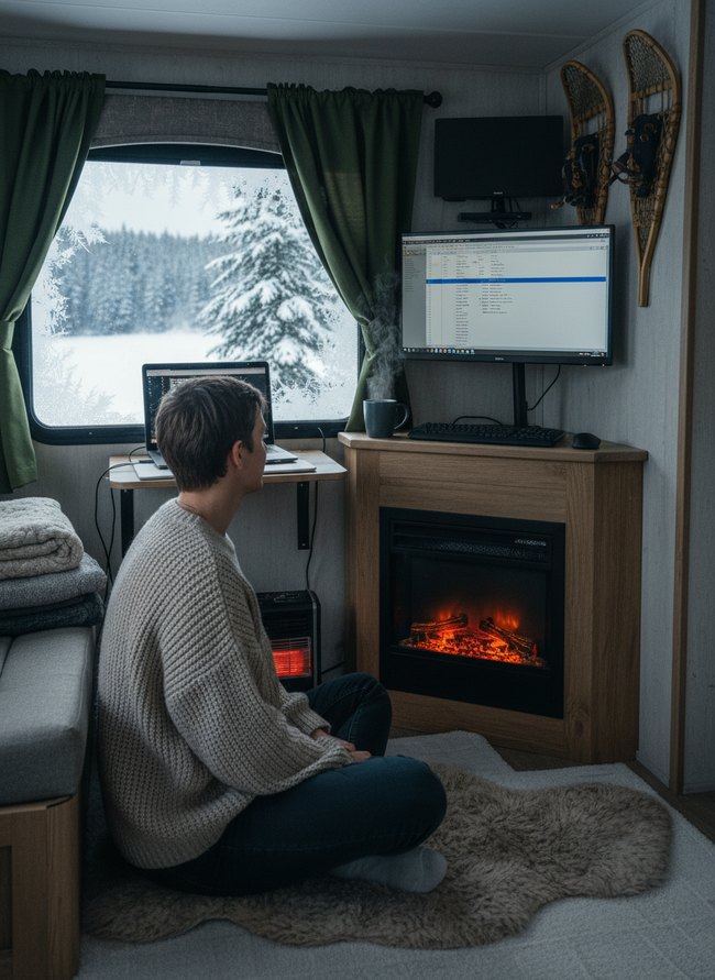 Winterized Workspace Hearth