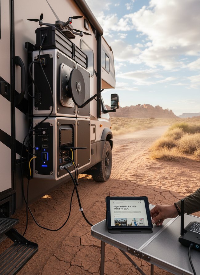 Modular RV Connectivity Dock