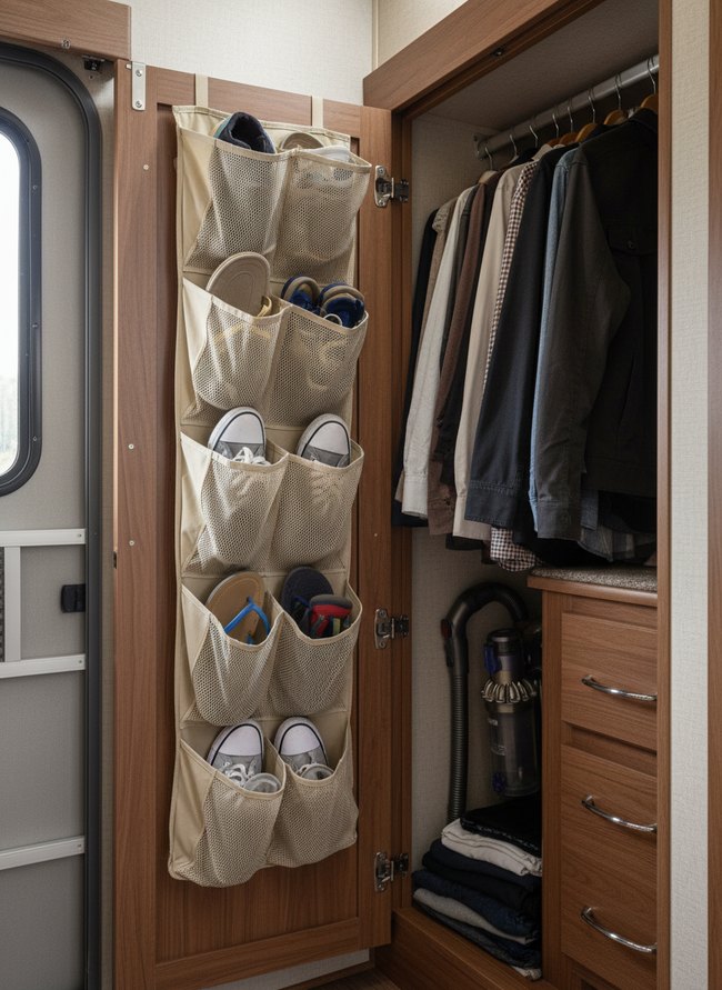 Door-Mounted Shoe Rack