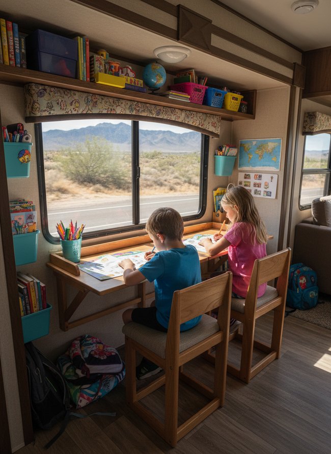 Roadschooling Desk Solution