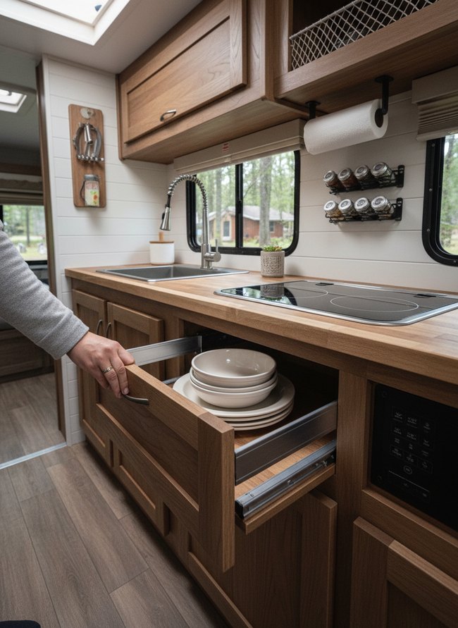 Space-Saving Cabinet Hardware