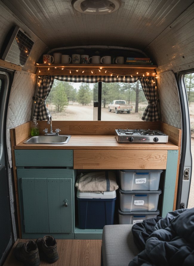 Simple Galley Kitchenette