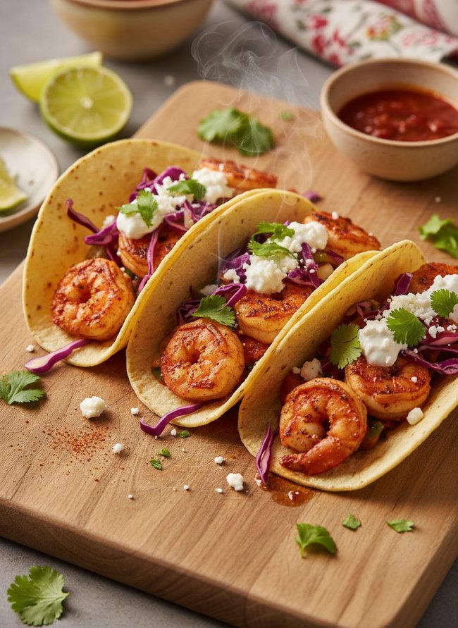 Spicy Shrimp Tacos Delight