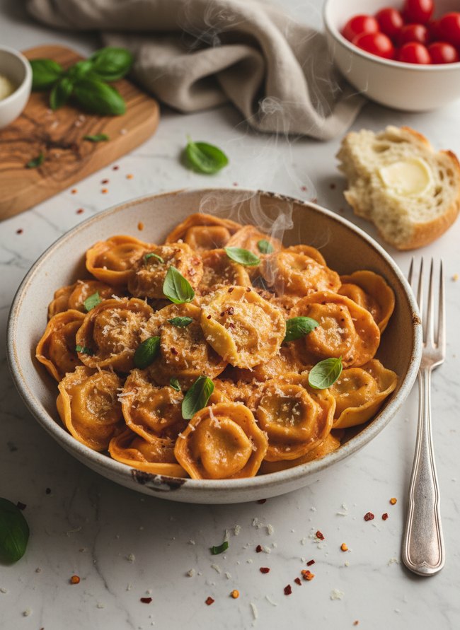 Creamy Tomato Tortellini Feast