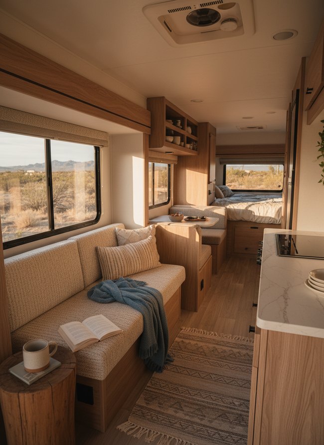Bright Open RV Layout