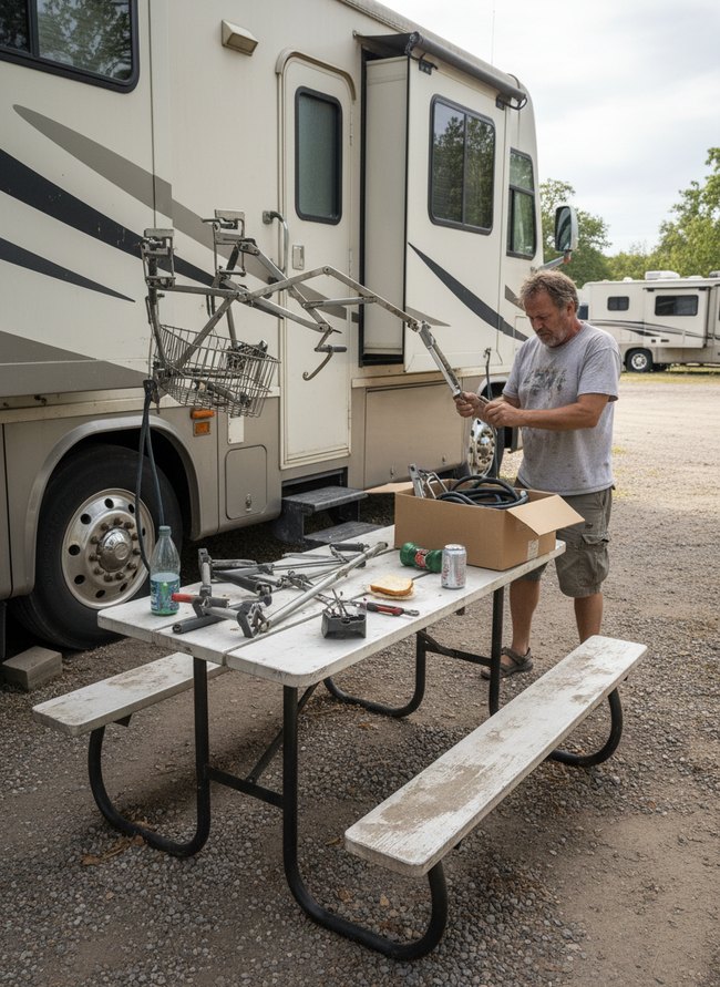 Cumbersome RV Grill Attachments