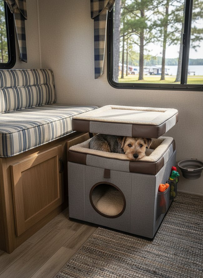 Convertible Pet Bed Ottoman