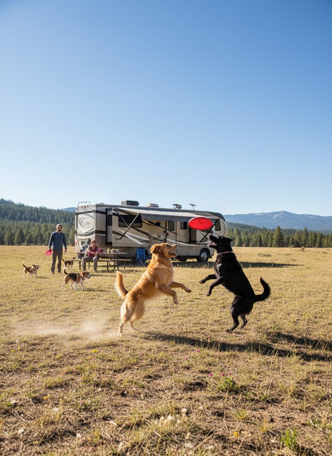 Open Field Frisbee Play