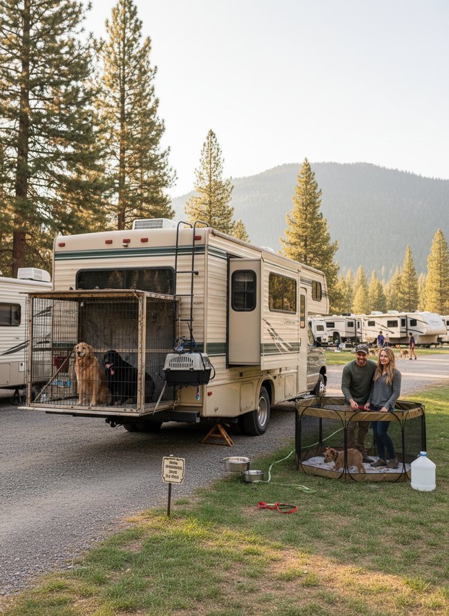 Secure Pet Crate RV