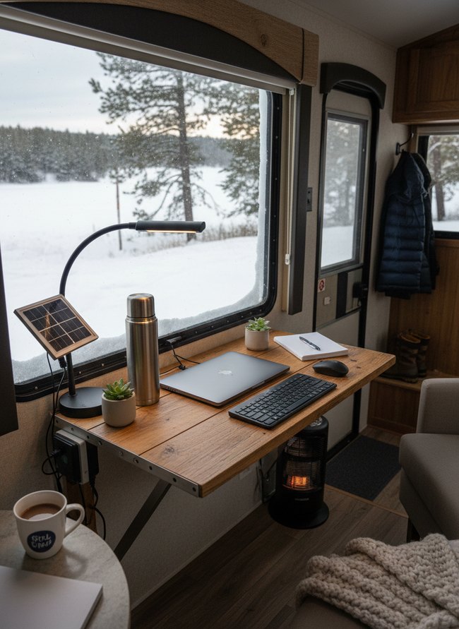 Solar Powered RV Desk