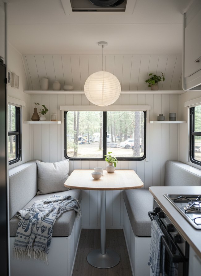 Bright Scandinavian Dining Nook