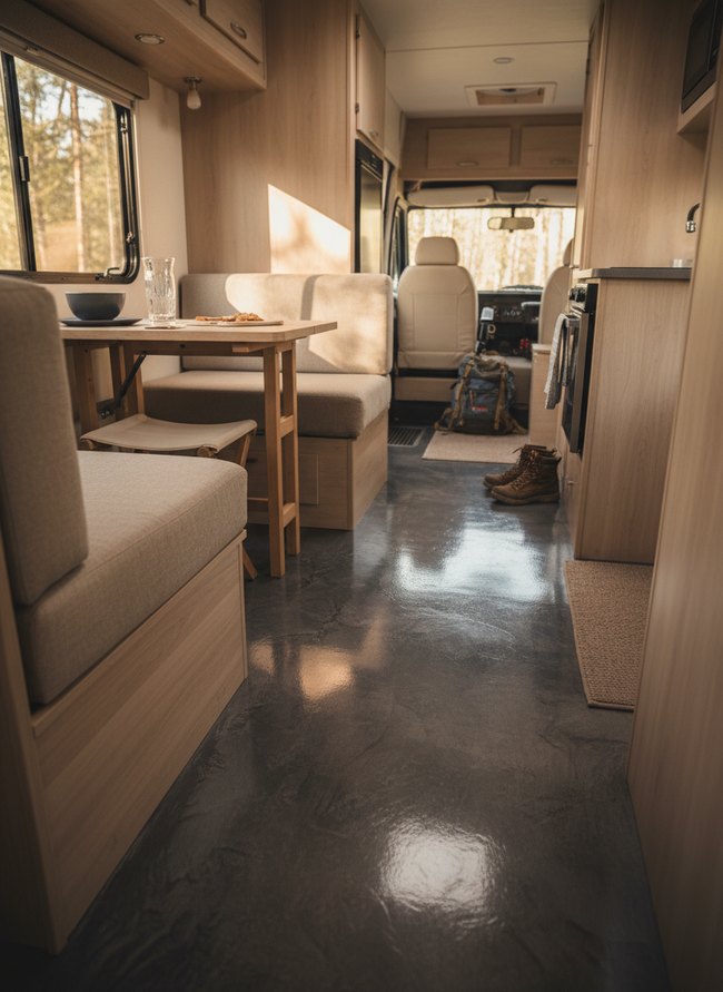 Sleek Epoxy Resin Floor
