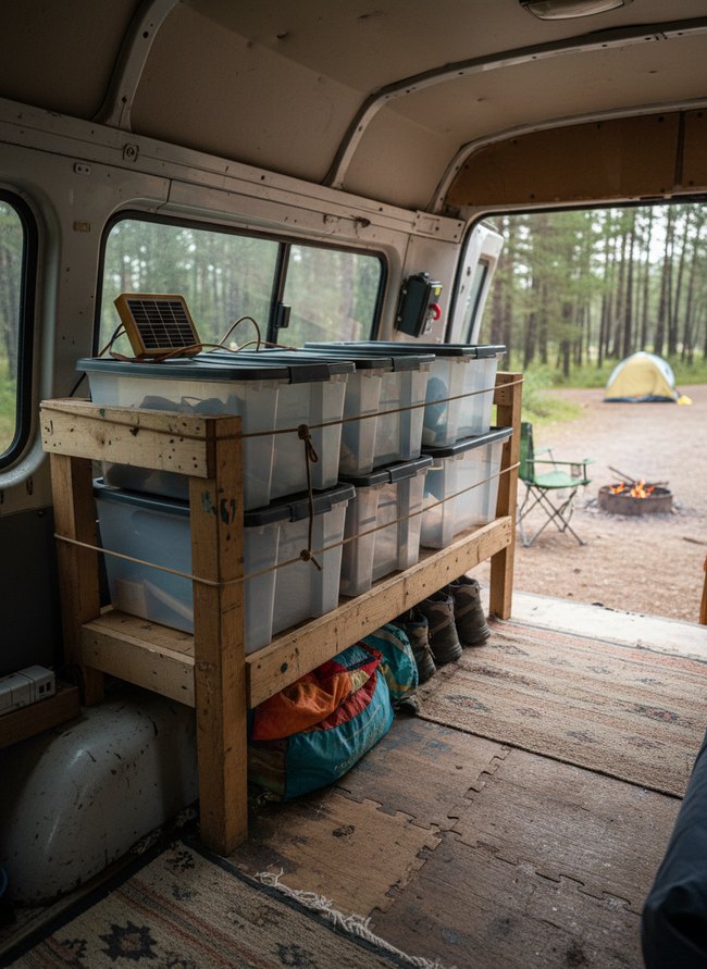 Repurposed Storage Bin System
