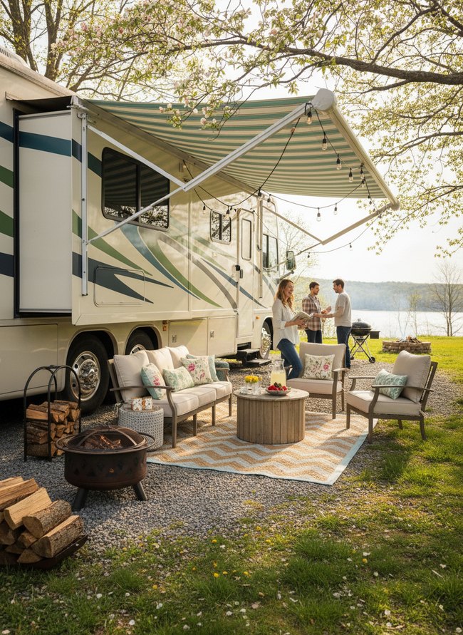 Outdoor Living Area Setup