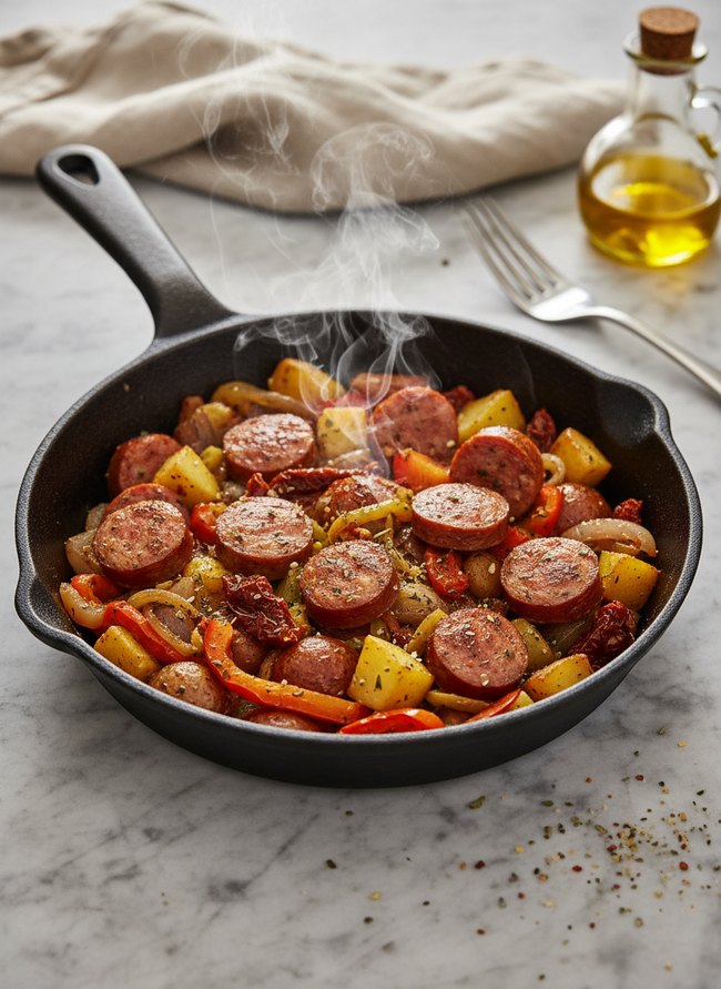 Shelf-Stable Sausage Skillet