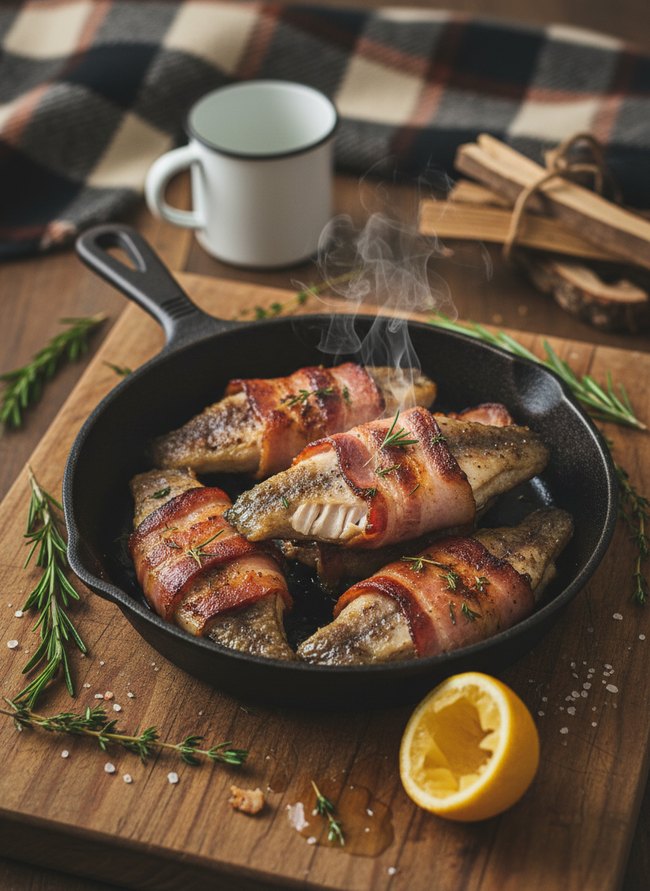 Bacon Wrapped Trout