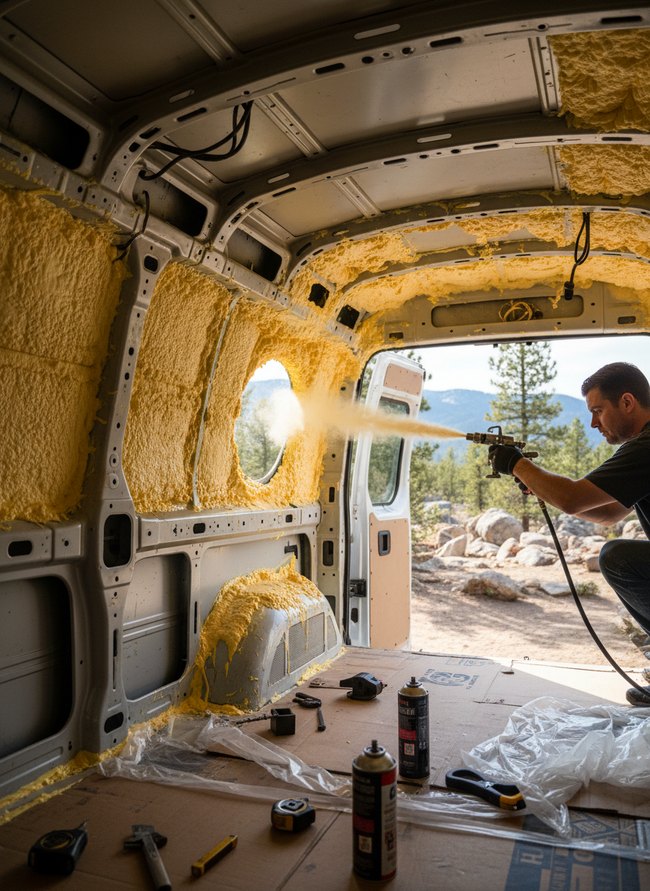 Spray Foam Gaps