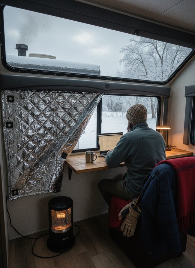 Thermal Curtain Work Area